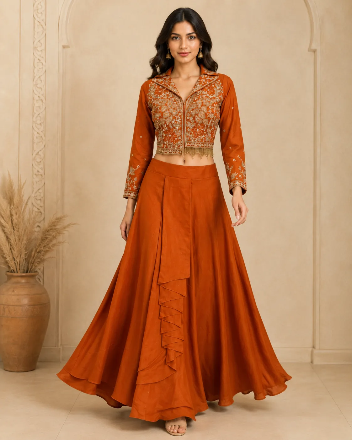 Skirt for women with short top 