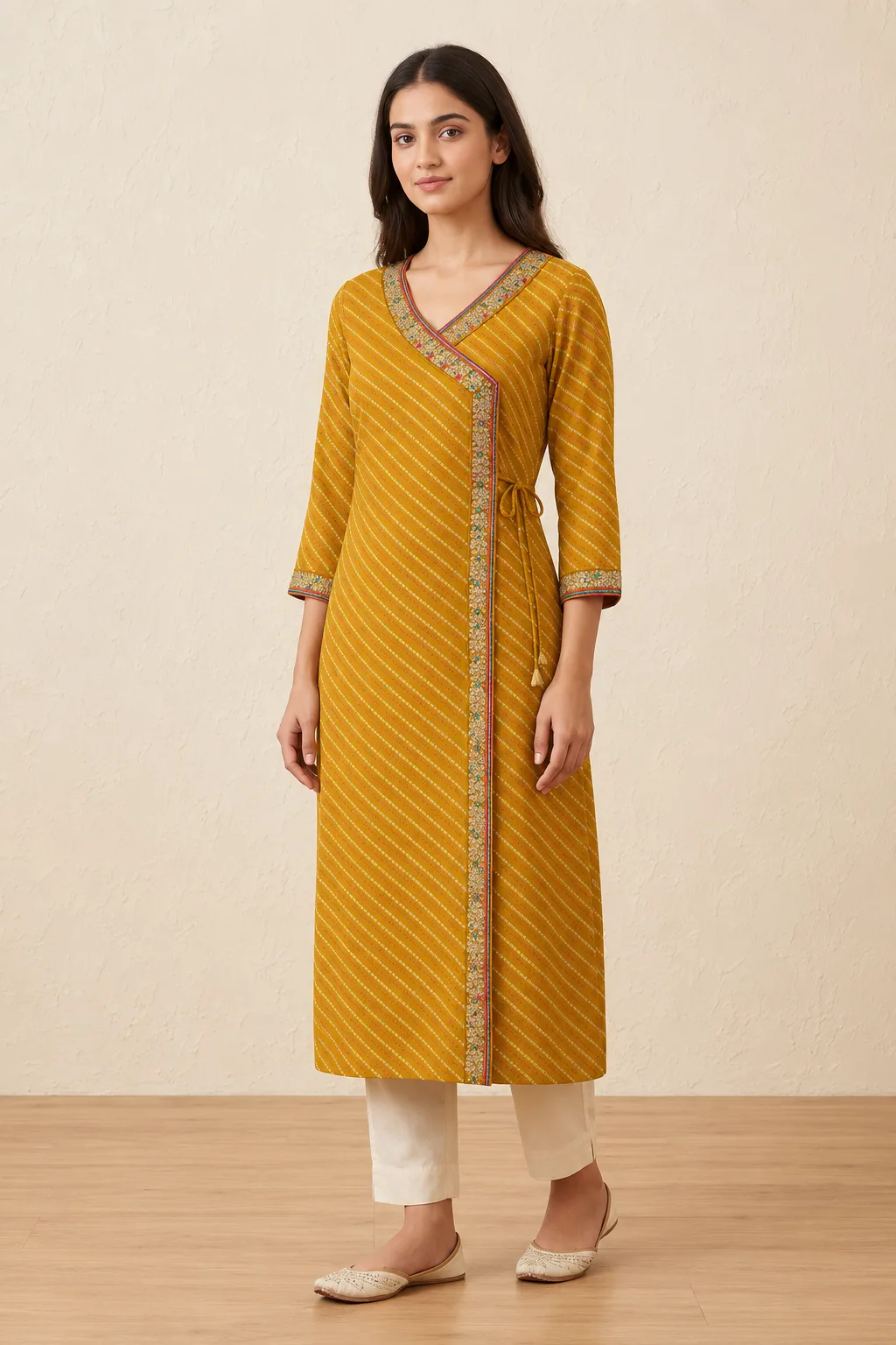 Angarkha Kurti (Yellow)