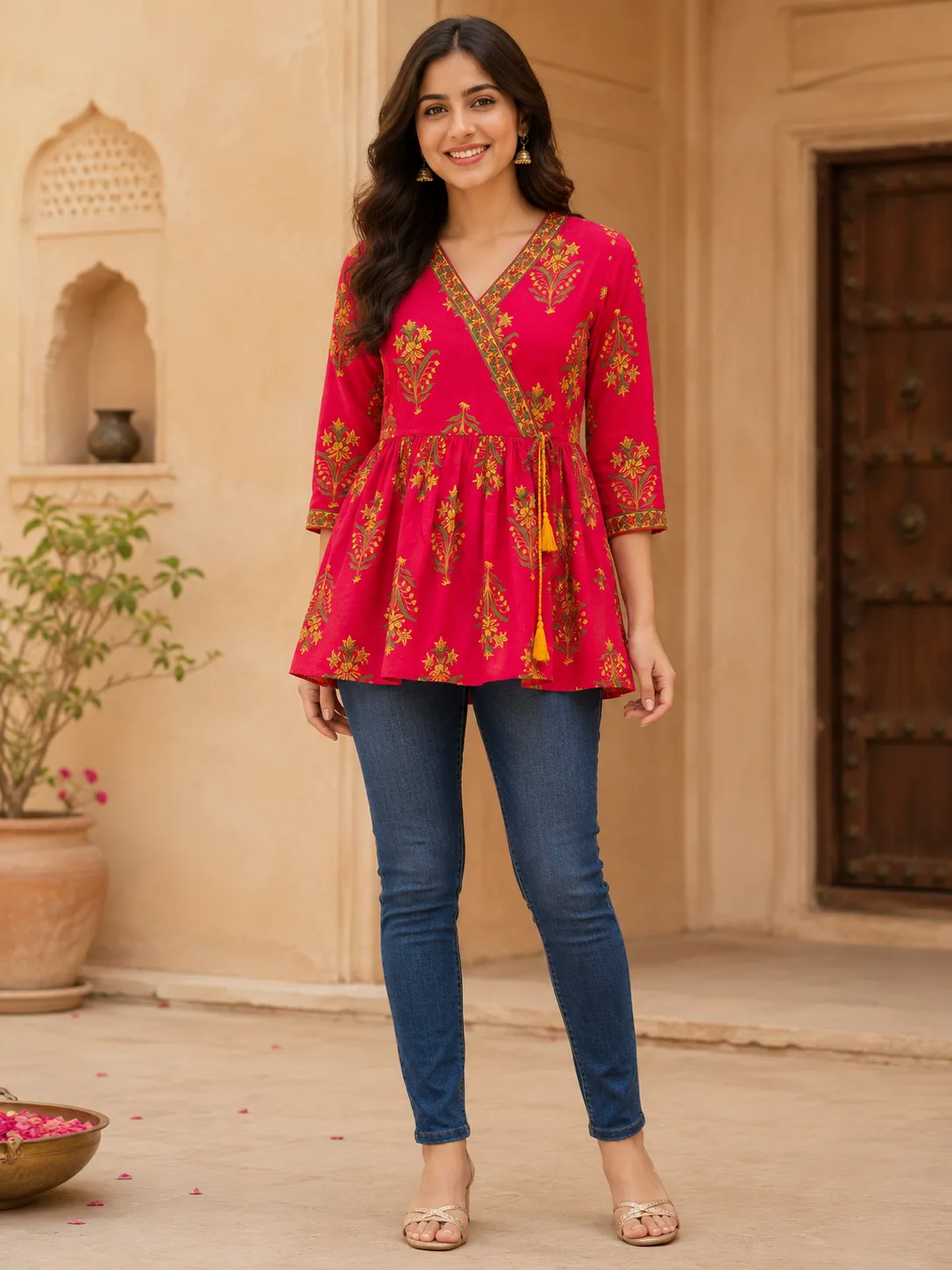 Short top Floral Printed (Rani)