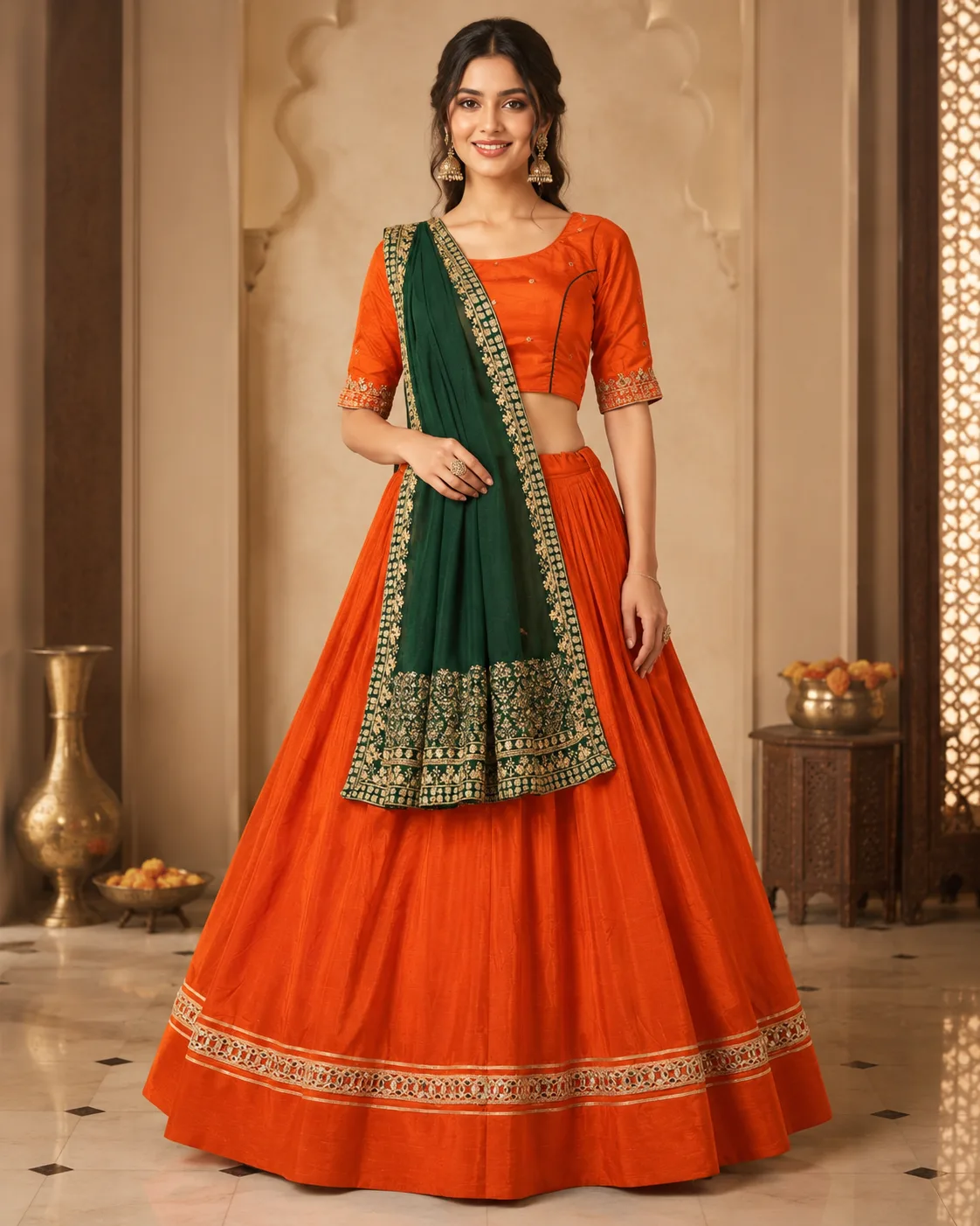 Lehenga with dupatta & Choli