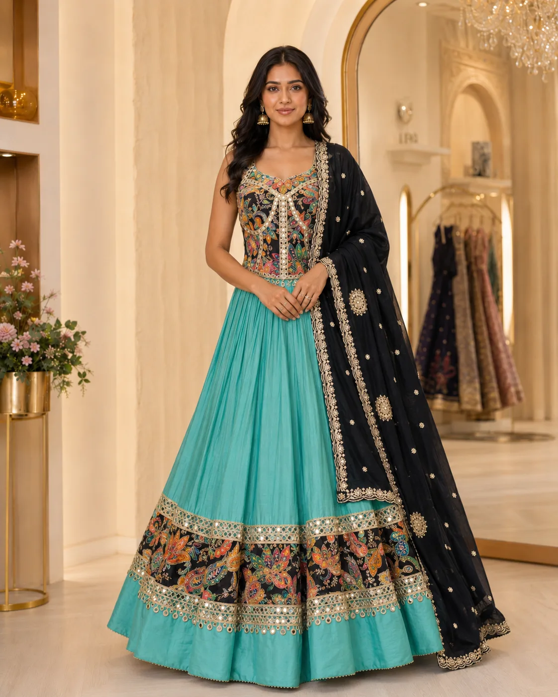 Corset Blouse for women lehenga & Dupatta 