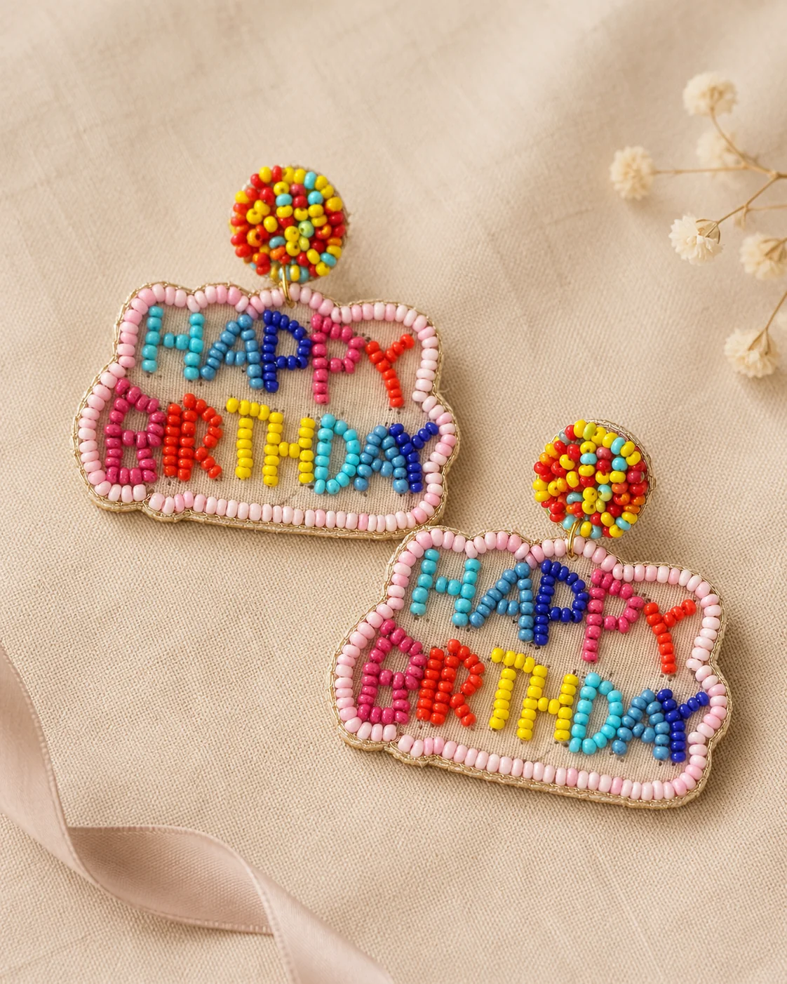 Happy Birthday Confetti Earrings